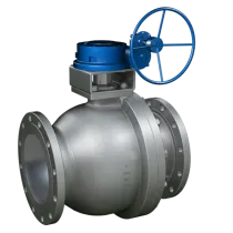 2PC CAST STEEL FLOATING BALL VALVE